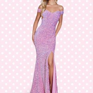 FAERIESTY Women's Pink Prom Dress